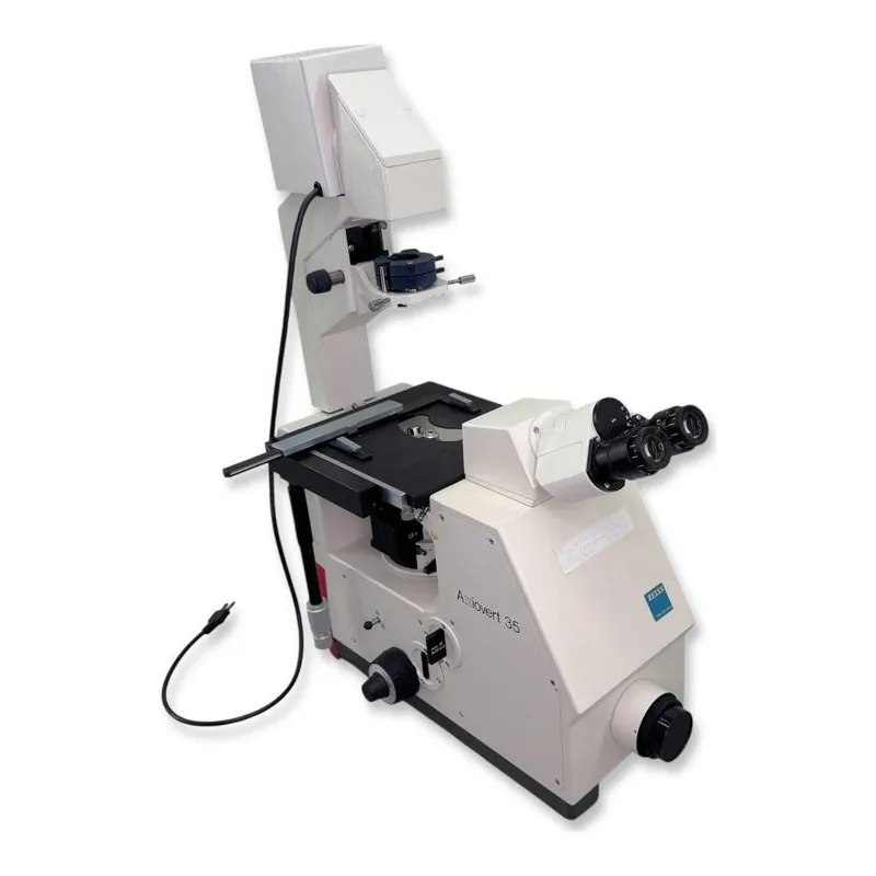 Carl Zeiss Axiovert 35 inverted research microscope, from a Nevra marketplace listing