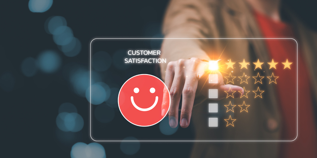 Customer review satisfaction feedback survey concept ,consumers